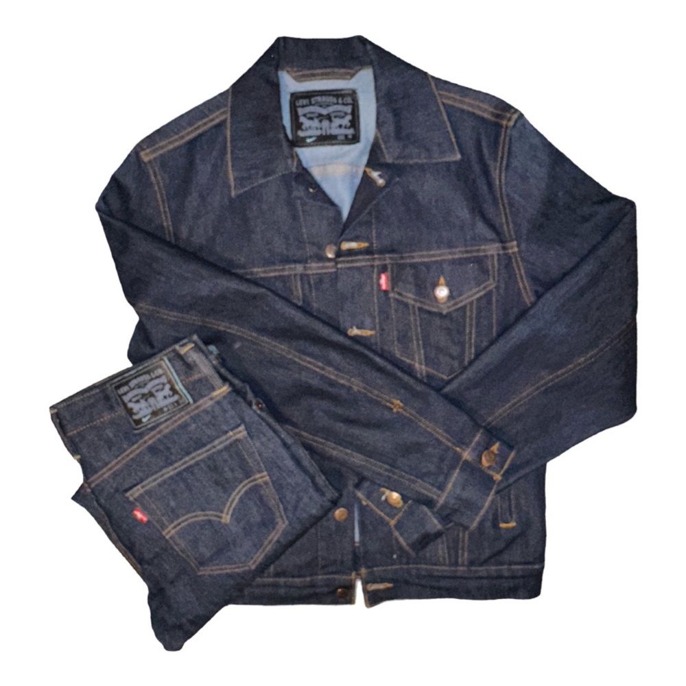 Men’s Rare Levi’s x Nike SB Denim Jacket and Jeans - Heavy - Dark Wash